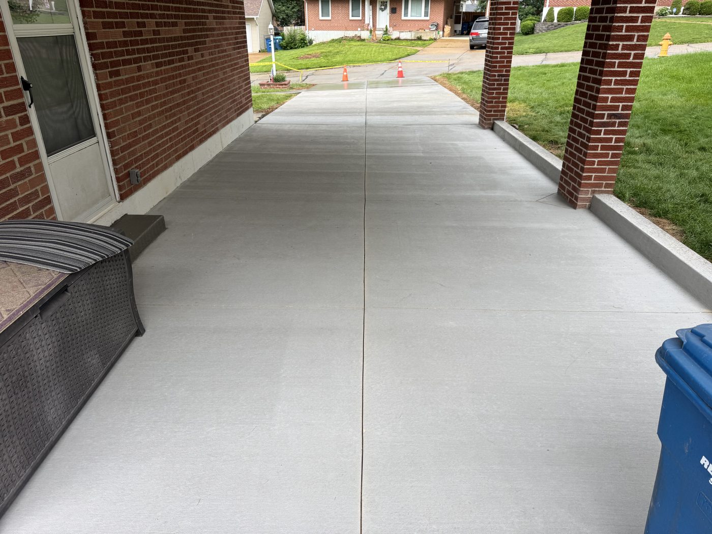 Concrete flatwork installed by LJC Construction